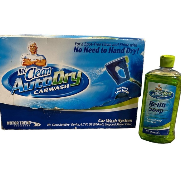 NEW - Mr. Clean Auto Dry Carwash System & Refill Soap - Picture 2 of 8